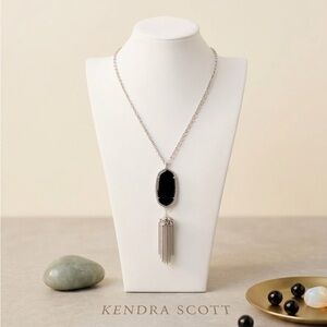 Kendra Scott Rayne Black Onyx Tassel Necklace